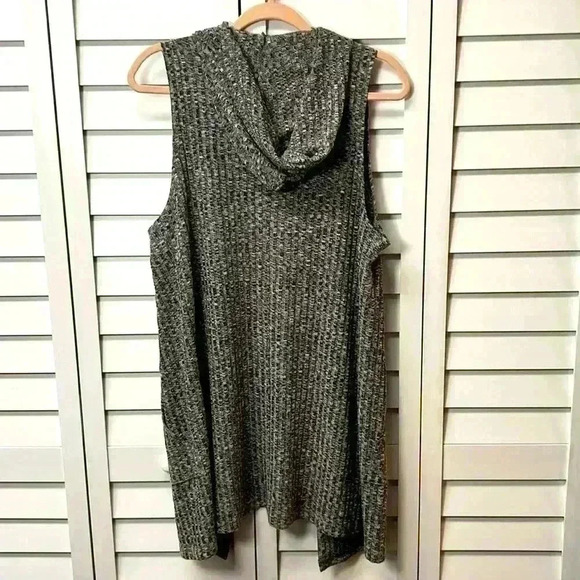 Indigo Rose Hooded Sleeveless Duster Size Medium - Picture 5 of 5